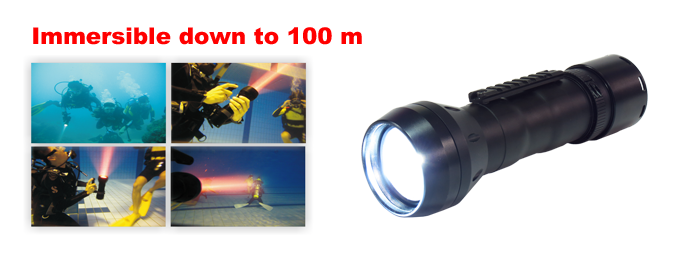 Immersible down to 100 m